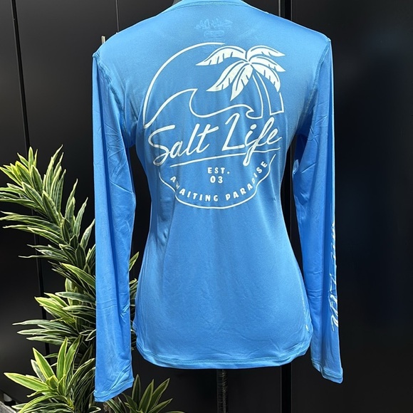 Salt Life SLX UVAPOR UV 30 sun protection long sleeve Performance TropX light - Picture 1 of 10